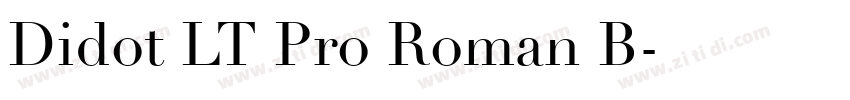 Didot LT Pro Roman B字体转换 Didot LT Pro Roman B字体转换